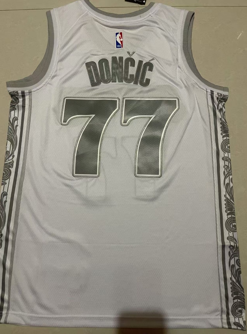 Men Dallas Mavericks #77 Doncic white 2024 2025 NBA jersey->dallas mavericks->NBA Jersey